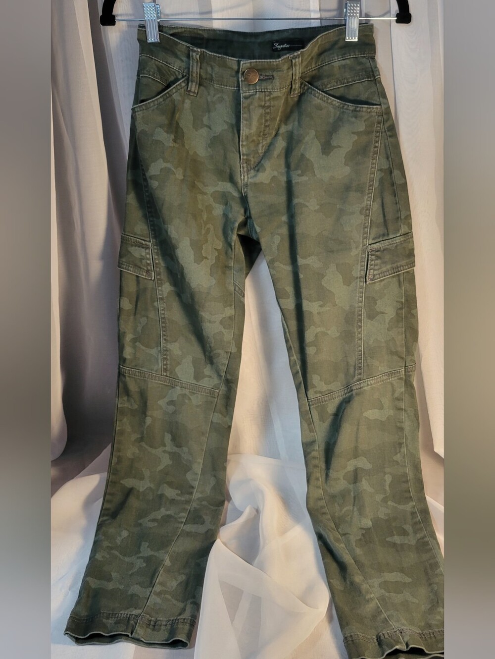 Utility Camo Cargo Pants in Olive Green by Supplies